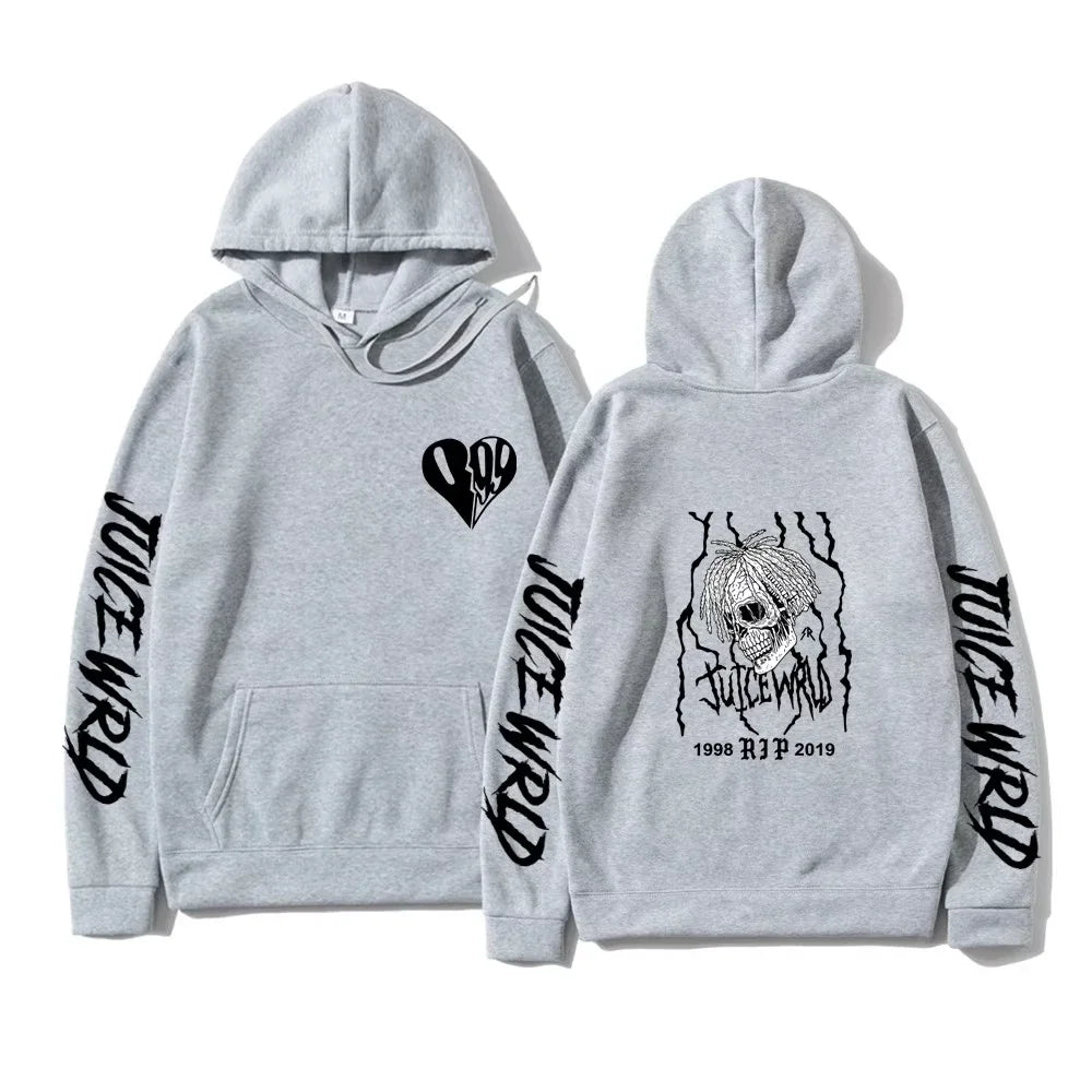 Juice WRLD Women Hoodies 999 Print Pullover Hooded Music Rapper Hip Hop Joggers