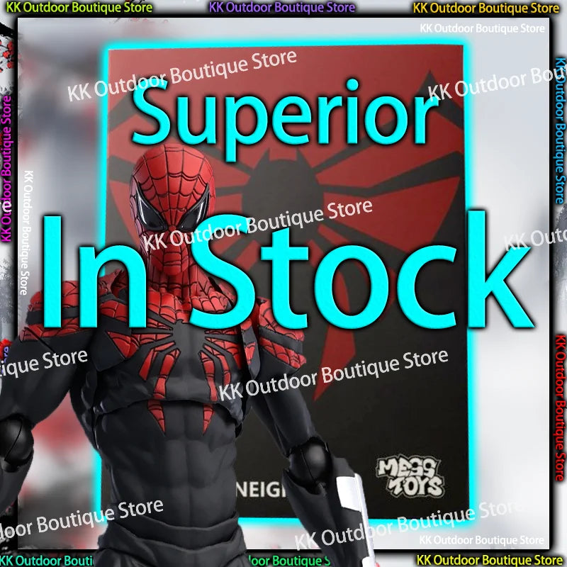 In Stock Mess Toys Superior Spider Man Ultimate Neighbor Peter Parker Messtoys Spiderman Anime Action Figure Model Gifts Toys
