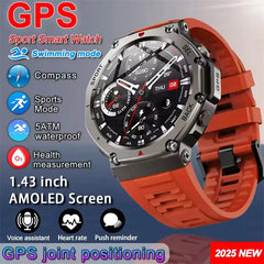 T-Rex 3 GPS Smart Watch 10ATM Waterproof Built-in Dual-band GNSS Compass Military Sport Smartwatch Men 2025 New For Xiaomi Ultra