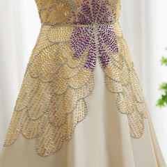 Homecoming Dresses: Butterfly Beige Evening Dresses for Women Wedding Gowns