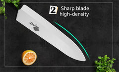 Ceramic knife 3 4 5 6 inch fruit slice practical chef knife white zirconia blade