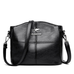 Women Embroidery Tote Bag Leather Ladies Handbags