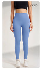 Gym Running Yoga Pants Women's Sports Leggings Long Pants High Waisted Tummy