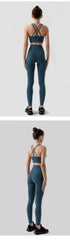 Sportswear Yoga Clothes Set Leggings and Tops Fitness Sports Suits Gym Clothing