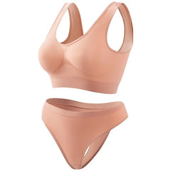 Seamless Bra Set Women Wireless Underwear Female Tanks Bra Low Rise