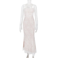 Evening Dresses: Ivory Lace Prom Dress 2 Pieces Set Wrap Party