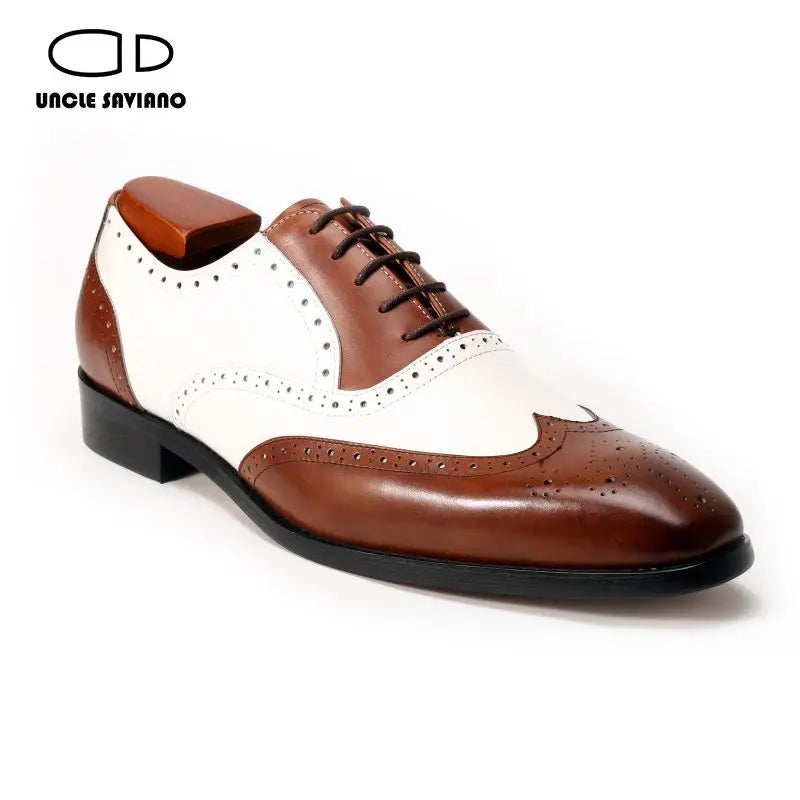 Uncle Saviano Brogue Oxford Men Dress Shoes Wedding Formal Office Man Shoe