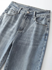 Plus Size Wide Leg Jeans for Women High Waist Straight Fitting Women Jeans