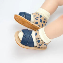 Shoes Boys Girls Sandals Infant Non-slip Soft Sole Flat Leather Comfort Toddler