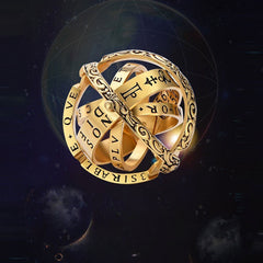 Metamorphic Astronomical Ball Ring for Men and Women Reversed Metamorphic
