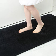Bathroom Rug Mat Shaggy Soft Absorbent Bath Rug Non Slip Thick Plush Machine