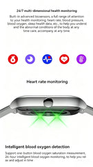 PHONEPACE C20 Smartwatch 1.77-inch HD Display Bluetooth Call Message Alert Sports Mode Smartwatch For Men Women