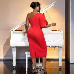 Evening Dresses: Plus Size Womens Dresses Sloping Neckline Elegant Cocktail Party