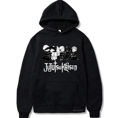 Anime Jujutsu Kaisen Hoodie Kawaii Gojo Satoru Graphic Hoodie Autumn Winter Plus Size