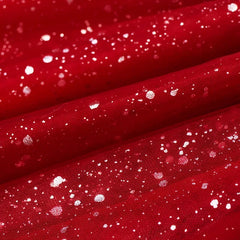 Red Sequins Christmas Dress for Girls Kids Winter Long Sleeve Clothes