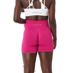 Solid Seamless Shorts Women Soft Workout Tights Fitness Outfits Yoga Pants Gym Wear