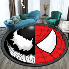 Spider man the hottest movie cartoon Round Carpet for Living Room Rugs Camping Picnic