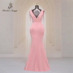 Homecoming Dresses: Party dress for women Long Prom Dress Soft Satin shoulder