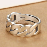 925 Sterling Silver Rings For Women Men Fine Jewelry Finger Adjustable