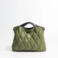 Fashion Lingge Quilted Puffer Tote Bag Designer Padded Women Handbags
