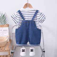 Summer Baby Clothes Suit Children Boys Casual Striped T-Shirt Shorts 2Pcs/Sets Toddler Costume Kids Outfits Infant Tracksuits