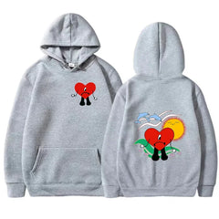 Funny Bad Bunny Hoodies Un Verano Sin Ti Print Men Women Streetwear Hoodie Hooded