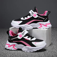 Kids Casual Pink Girls Shoes Breathable Mesh Sneakers Summer Student's Children Boys
