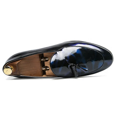 Tassel Leather Oxfords Shoes Men Loafers Casual Slip on Men Dress Shoes