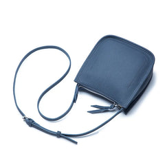 Women Genuine Leather One Shoulder Bucket Bag Luxury Cowhide Crossbody Bag