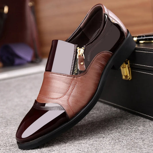 Size 38-48 Business Luxury OXford Shoes Men Breathable Leather Shoes