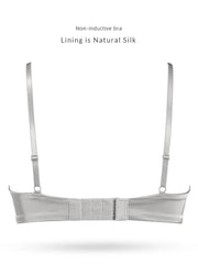Women Wire Free Silk Bras Natural Silk Lining 3/4 Cups Everyday wear Bra