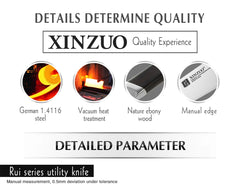 5" Utility Knife Stainless Steel Kitchen Knife Best Paring Fruit Multi-purpose