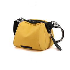 Nylon Crossbody Bag with Zipper Pocket Casual Stylish Shoulder Bag