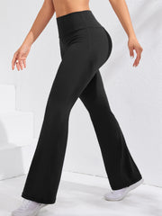 Flare Leggings Yoga Women High Waist Wide Leg Yoga Pants Gym Sports Slim Flared