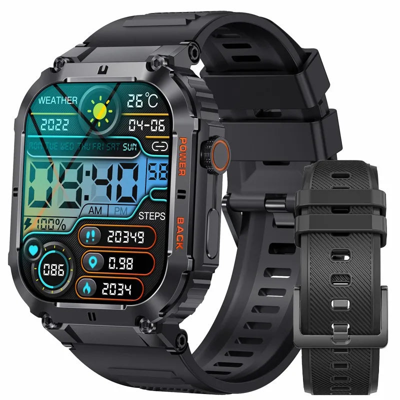 LIGE Outdoor Sports Fitness Smartwatch For Men
