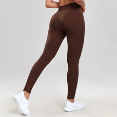 Seamless Ribbed Yoga Pants Women High Waist Butt Lifting Workout Tights