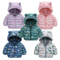 2023 Baby Girls Jackets For Kids Cartoon Bear Zipper Coats
