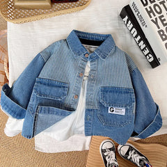 Denim Jacket For Boys Fashion Children Clothing Kids Baby Boys Clothes Outerwear