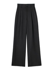 Women Casual Pants Zipper High Waist Package Striped Office Lady Stylish Trousers