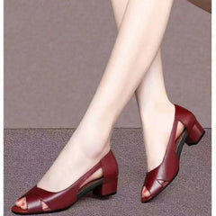 Womens Comfortable Heels: Women's High Heel Sandals Retro Open Toe Fish Mouth