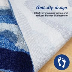 Rug Aesthetic Tufting Anti Slip Carpet Mini Bathroom Mat Ocean Sea Tufted Carpet