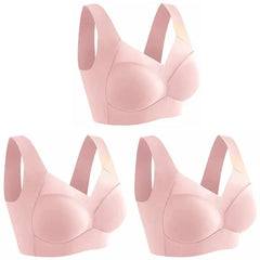 Ice Silk Seamless Sport Bra Gather Prevent Sagging Underwear No Steel Ring