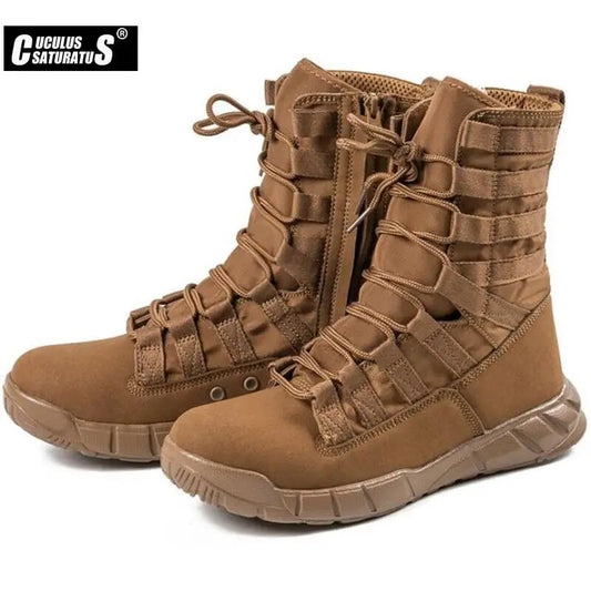 Men's Military Boot Combat Mens Ankle Boot Tactical Big Size Army Boot Male Shoes