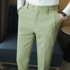 Autumn Straight Casual Pant Fashion Simplicity Men Suit Pants Formal