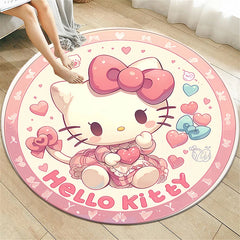 HD Printed Round Carpet for Living Room Bedroom Rugs Camping Picnic