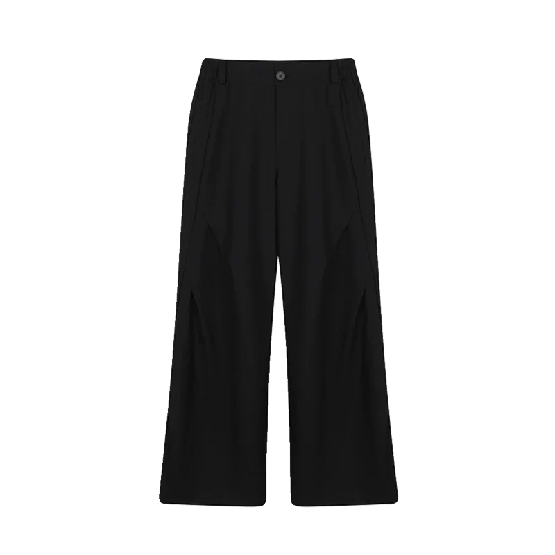 Stylish High Quality Pleated Design Elegant Men Baggy Wide Leg Trendy