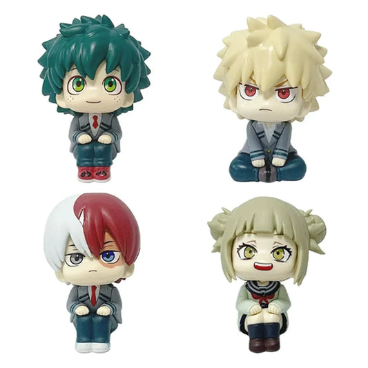 In Stock New Anime My Hero Academia Midoriya Izuku Bakugou Katsuki Ochaco Uraraka Anime Figure Toys for Kids Christmas Gift