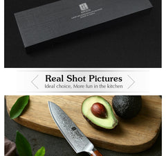 1PCS or 3PCS Kitchen Knife Sets Japanese Forged Damascus Steel Chef