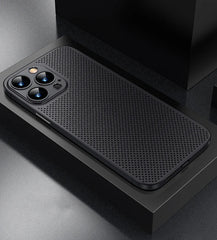 Heat Dissipation Breathable Cooling Case Ultra Thin Matte Mesh Hollow Slim Hard iPhone 16 15 14 13 12 Pro Max Plus