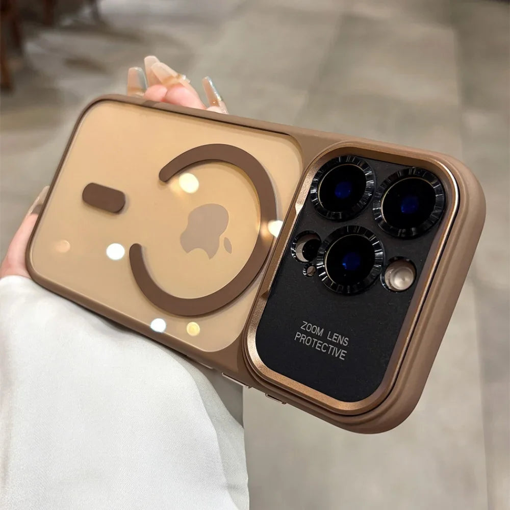Original Clear Magnetic for Magsafe Case for iPhone 17 16 15 14 13 Pro Max 17 Air Full Lens Camera Protection Shockproof Cover